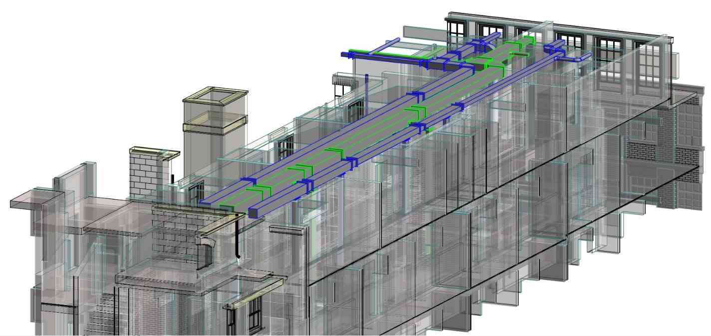 University Arms Hotel - Wall Ducts